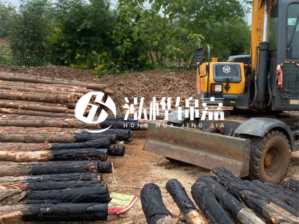 松木樁施工隊(duì)泓樺錦嘉 - 松木樁尺寸怎么量的？